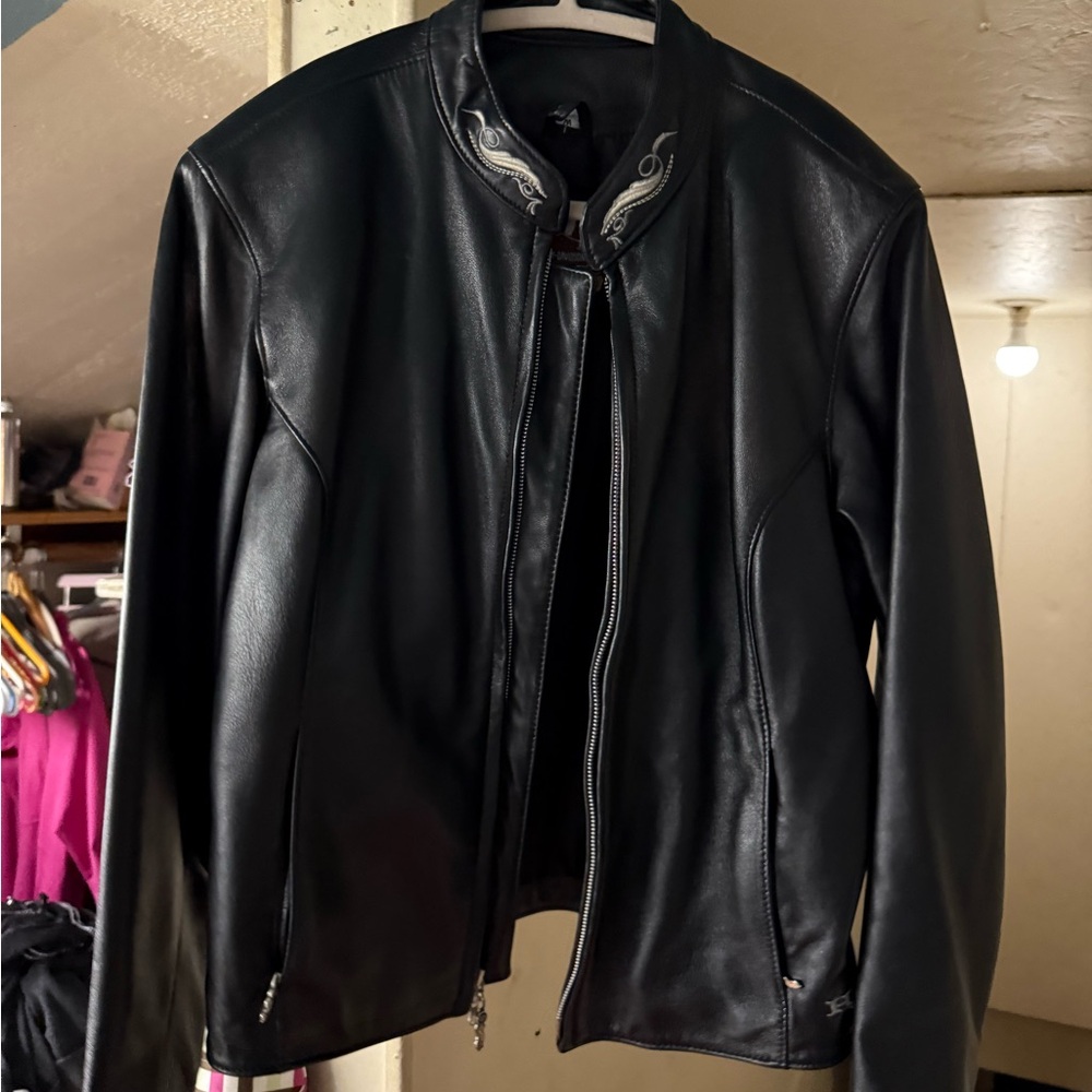 Harley-Davidson Black Leather Jacket Classic Design